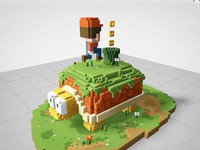 Mario Voxel