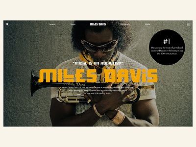 Miles Davis milesdavis webdesign