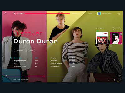 Ü DISCOVER - Duran Duran duran duran webdesign