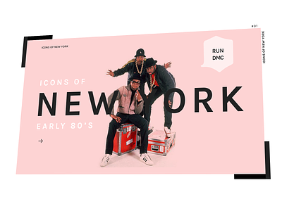 Icons of New York in the Early ’80s run dmc webdesign