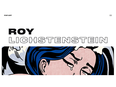 Roy Lichtenstein webdesign