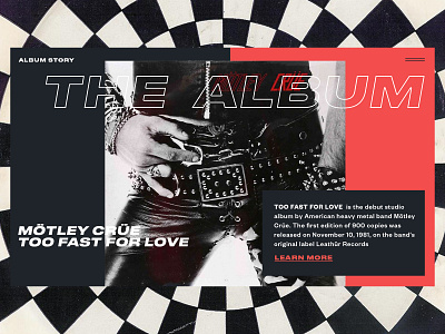 Mötley Crüe — Too Fast For Love music mötley crüe rock web