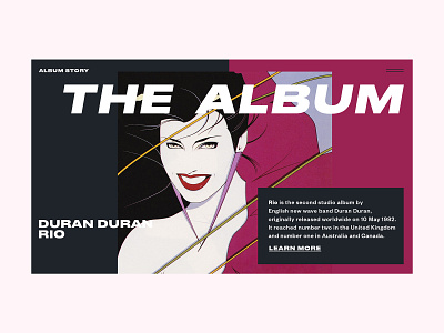 Duran Duran — Rio duran duran webdesign