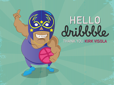 Debut Shot! Luchador character design illustration illustrator