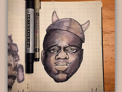 Inktober Day 23: Juicy - "Notorious M.eM.o."