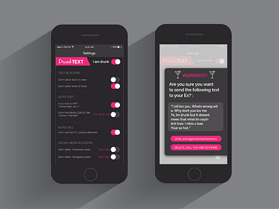 Drunk Texting App