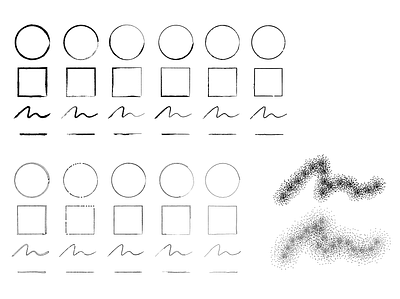 FREEBIE–Hand Sketch and Stipple Brushes doiron flat illustration jeremie doiron moncton stipple texture vector