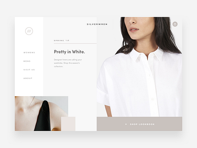 Silverwren Homepage Concept concept grid online retail shop ui ux web web design
