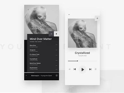 Music App Concept album app cover iphone x mobile music music app play redesign spotify ui ux