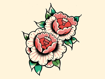 Rose tattoo flash art illustration illustrations rose