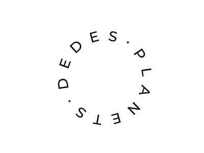 Dede's planets font logo montserrat simple typo