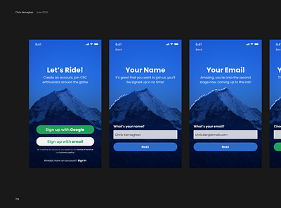 Chain Reaction Cycles Onboarding ios mobile ui onboarding ui ui