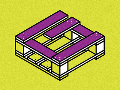 Type G eco friendly green grid isometric letters pallets purple types typography vector vector illustration welovetypes