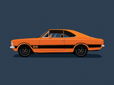 GM Opala cars classic gm illustrations minimal muscle nostalgic opala vector