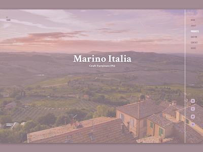 Marino Italia Homepage homepage landing landing page page simple ui