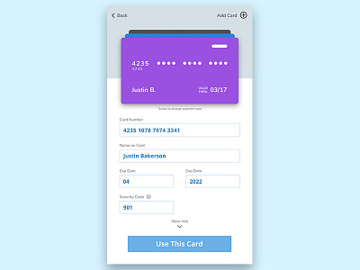 Dailyui 002 Mobile Credit Card Checkout Featured