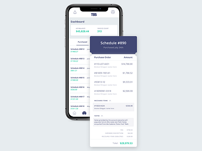 New Schedules Dashboard and Receipts