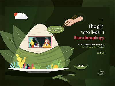 The girl who lives in rice dumplings—Happy Dragon Boat Festival