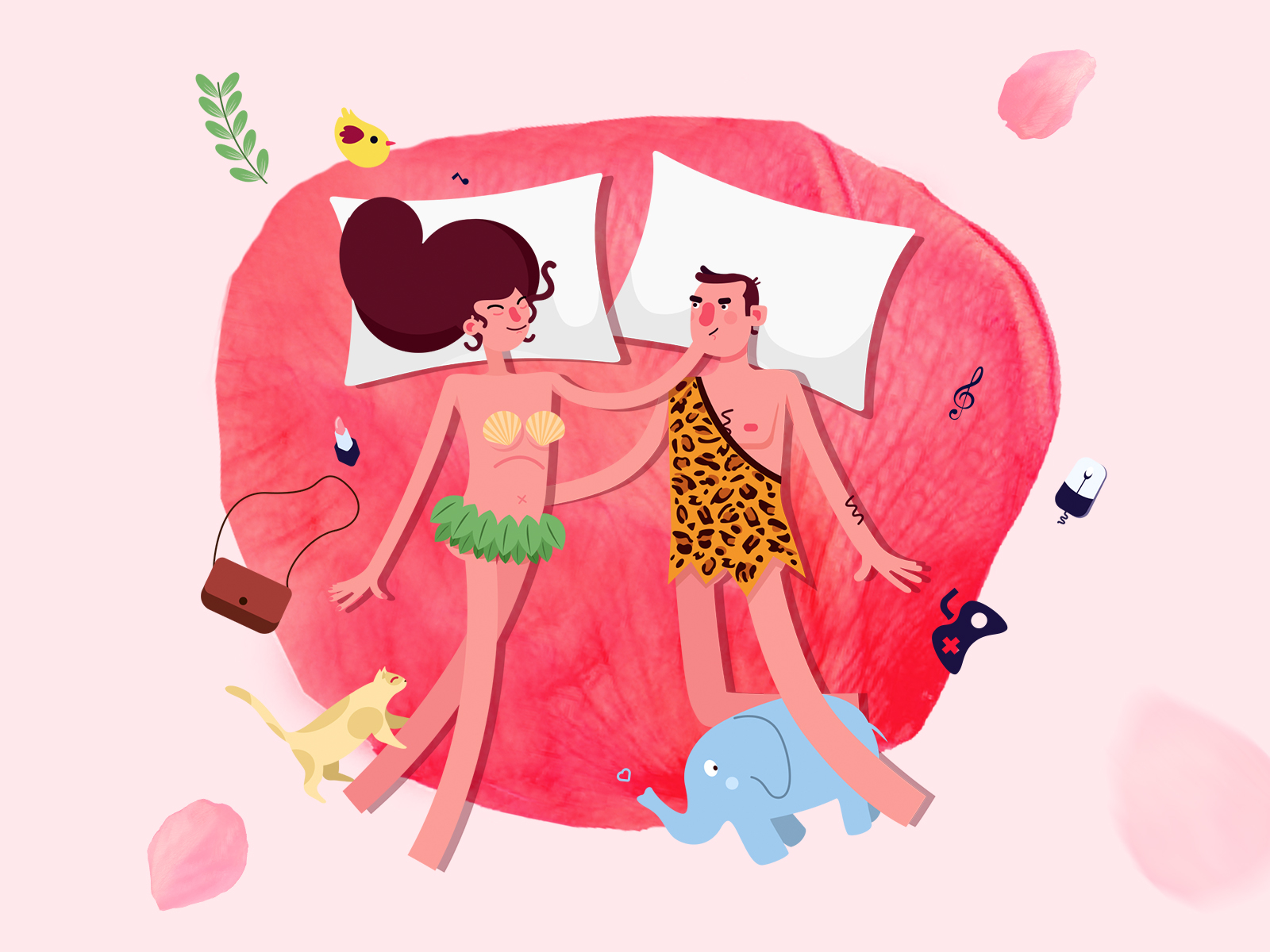 Publicity Visual Design Of The Sex Hotel Booking Platform By Rongying