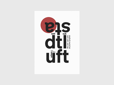 stadtluft macht frei graphic design grid poster poster design