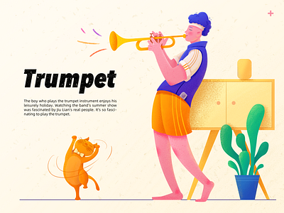 trumpet illustration 插图