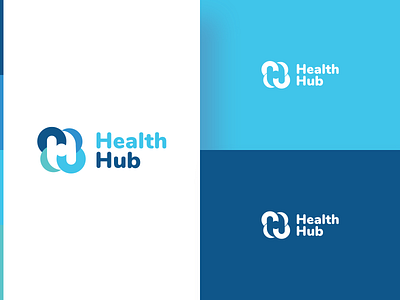 Heath Hub_Option 2 - Logo Design blue branding design dribbble icon illustration logo typography ui