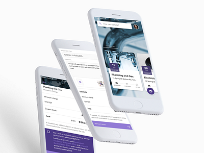 Booking Request | Mobile app booking booking form design mobile purple request ui