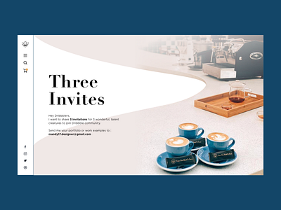Three Invites | Dribbble