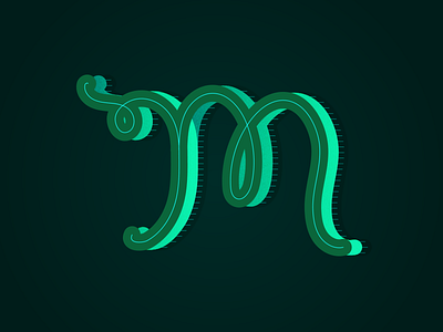 M 36daysoftye m 36daysoftype 36daysoftype m design green green logo icon illustration letter letter m lettering logo m money type typography vine vines