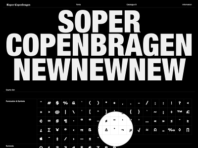 Soper Copenbragen black design ecommerce interface minimalist mobile friendly store type foundry ui uiux web design