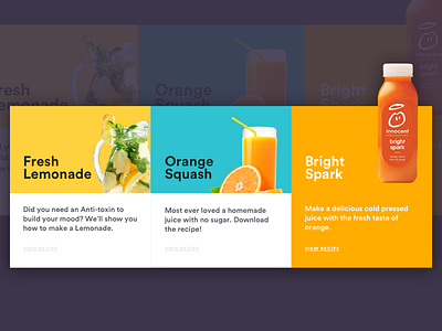 Recipes Card - Fresh Life Oragnics blog card ecommerce food interface magazine restaurant startup store ui uiux visualdesign