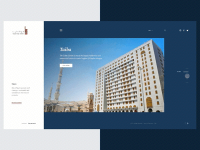 Tawd - Interaction Version for Homepage animation architecture branding grid interaction interface minimalist principle property real estate redesign