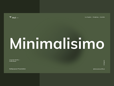 Muli — Minimalisimo Identity agency branding clean fashion interface minimalist store studio ui uiux web design