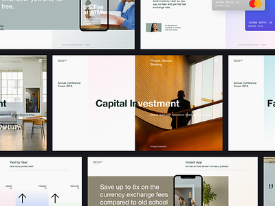 Capital Investment agency bank business corporate interface minimalist uiux web design
