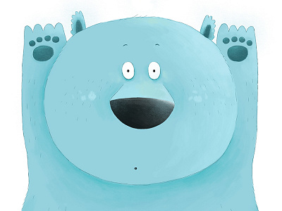 Greeting Cards bear digital greeting card illustration