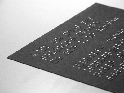 Braille Highlight typographie