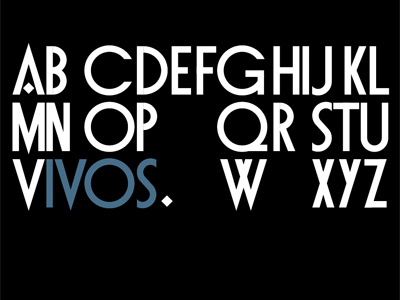 Vivos Sans custom type typography