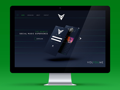 VOLYOUME // Website Mock Up interface mock mock up user ux ux ui volyoume web web design webdesign