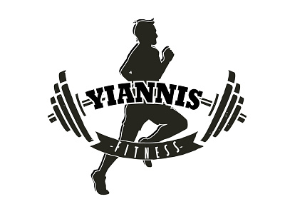 YIANNIS gym illustrator logo logo a day photoshp