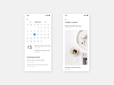 Learning record - calendar