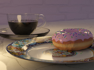 Coffee times 3d modeling