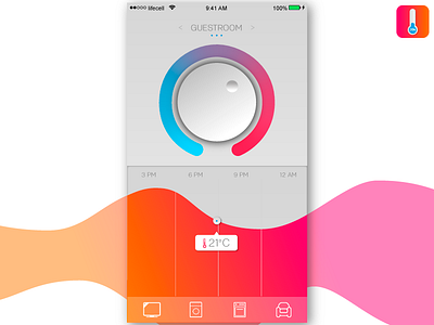 Thermostat App ux ui