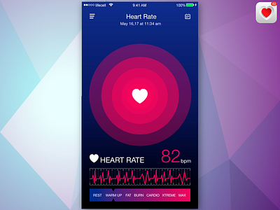 heart rate app ux ui