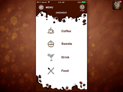 coffee house online ux ui