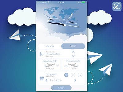 air ticket ux ui