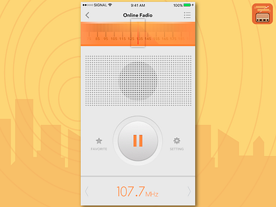 online radio application ux ui