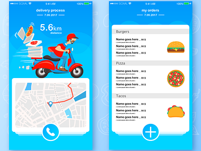 pizza delivery app ux ui