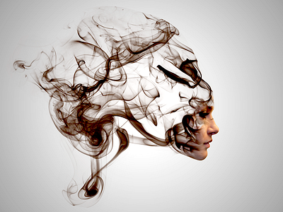 smoke head photoshop