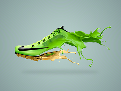 Shoe Paint Splash by 🎃 Mr.Maksymov on Dribbble