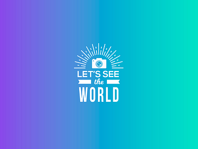 let's see the world logo